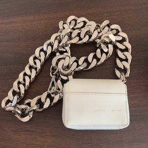 Kara white bike wallet bag